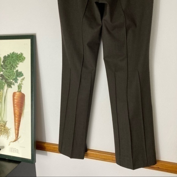 Escada brown wool pleated work slacks size 40 - Picture 10 of 15